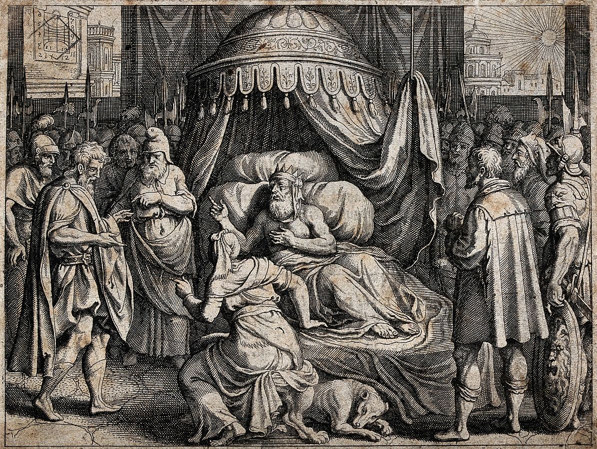 Hezekiah_lies_ailing_in_bed,_surrounded_by_anxious_soldiers